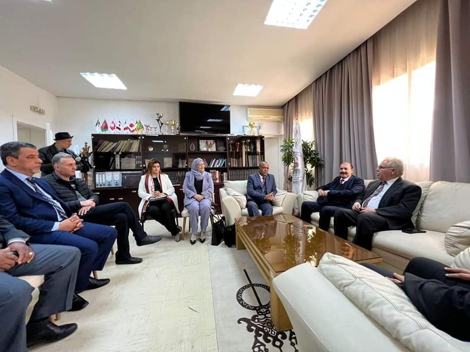 إجتماع بين جامعة ليبيا المفتوحة وكلية الطب بجامعة سوسة بجمهورية تونس الشقيقة لتنفيذ اتفاقية التعاون المشترك